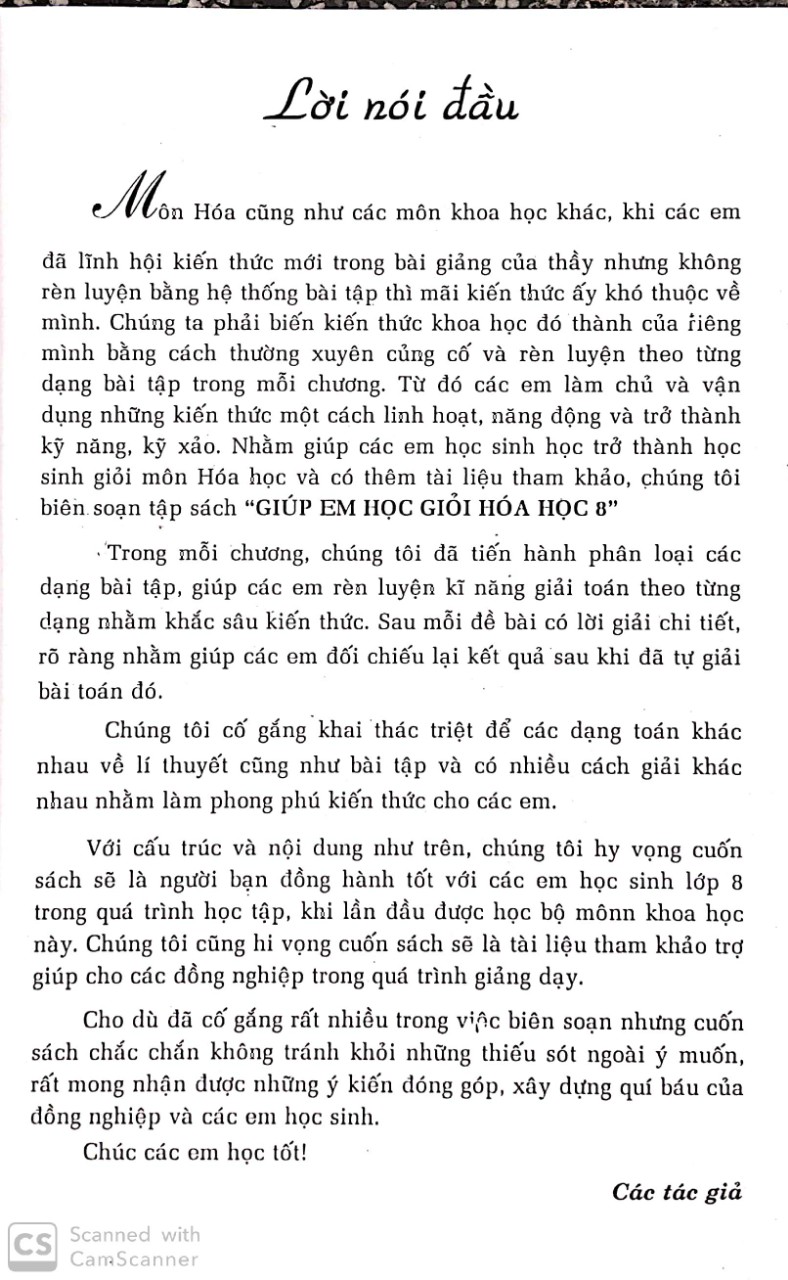 [HCM]Giúp em giỏi Hóa học 8