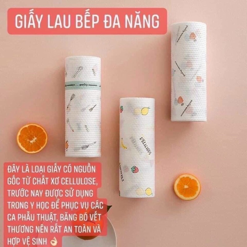 Cuộn khăn giấy lau bếp đa năng 20 - 25cm