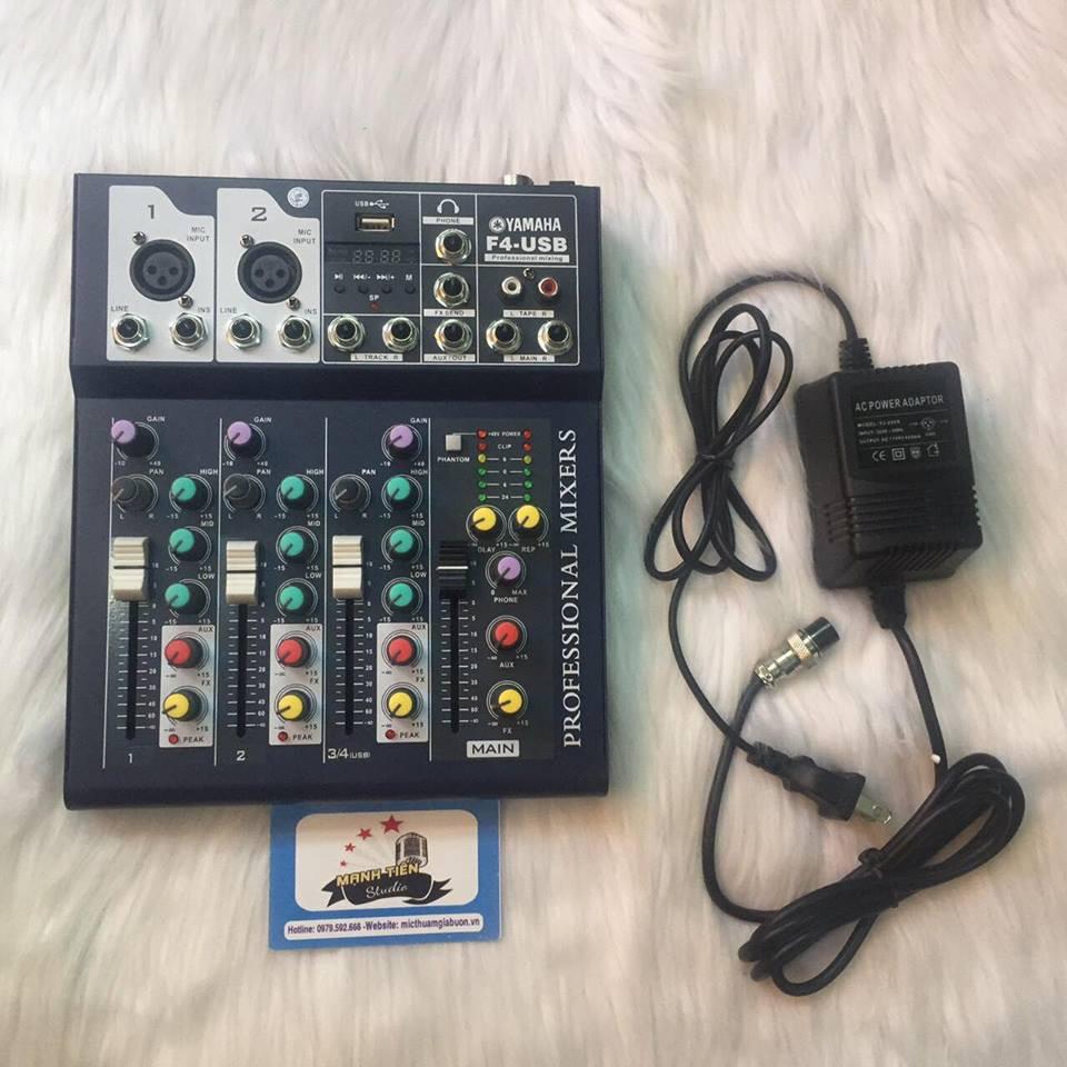 Bộ trộn âm thanh Mixer F4-USB