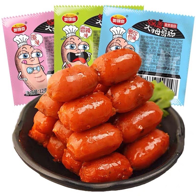 ( Tiệm ăn vặt MonTy) Combo 500g Xúc xích bi mini siêu ngon
