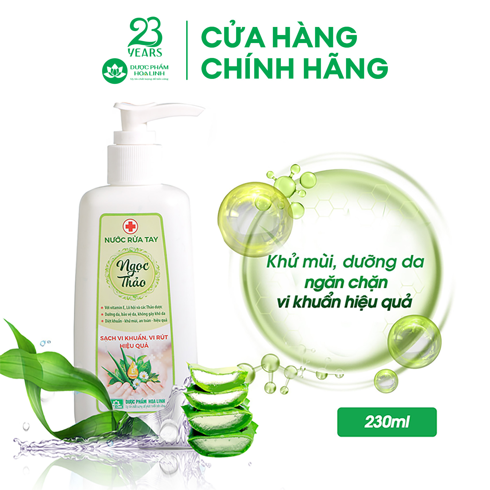 Nước rửa tay thảo dược Ngọc Thảo 230ml