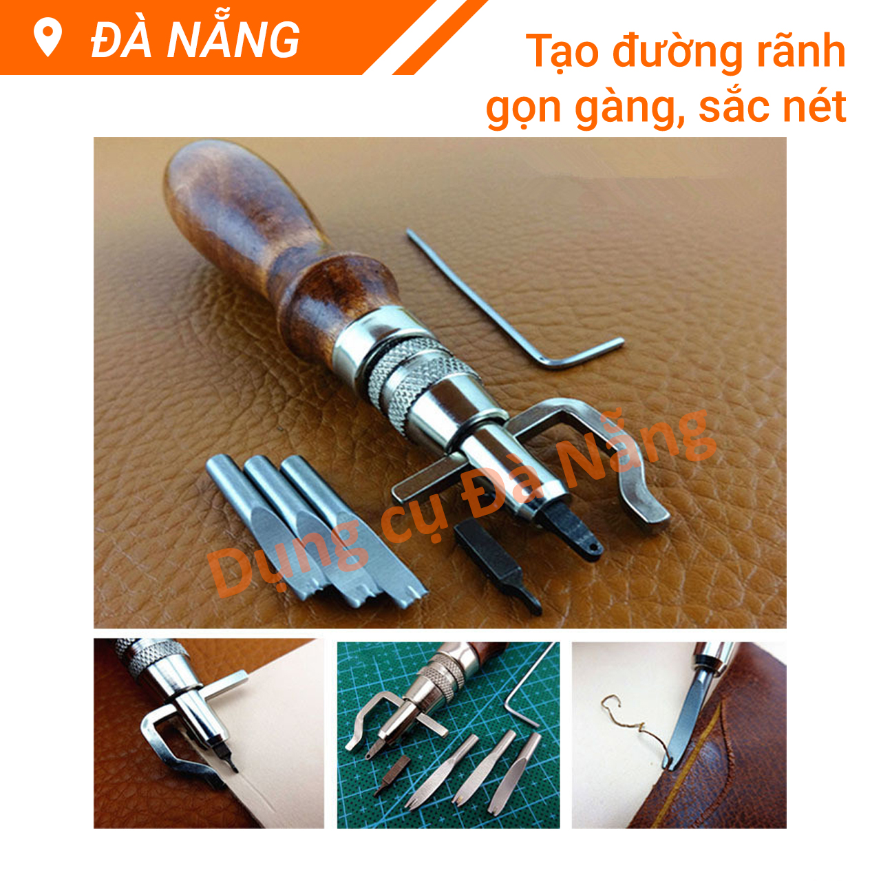 Dụng cụ tạo rãnh may đồ da