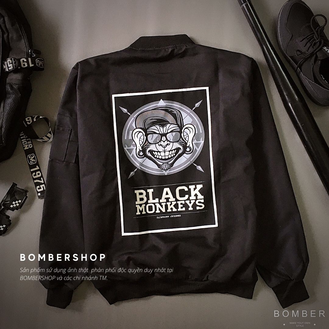 [Ảnh +video thật] Áo khoác Bomber Design BA.Monkey (dòng hàng thiết kế)