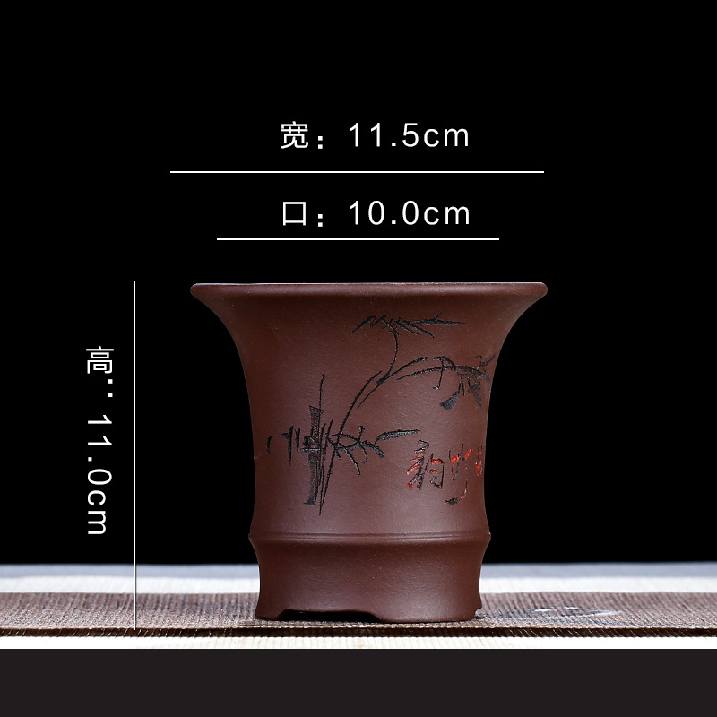 Chậu trồng cây Bonsai, Cây tiểu cảnh mini bằng chất liệu tử sa