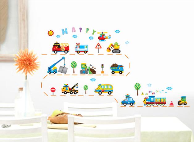 Decal trang trí Xe Happy