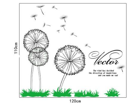 [HCM]Decal trang trí Bồ Công Anh lớn Vector
