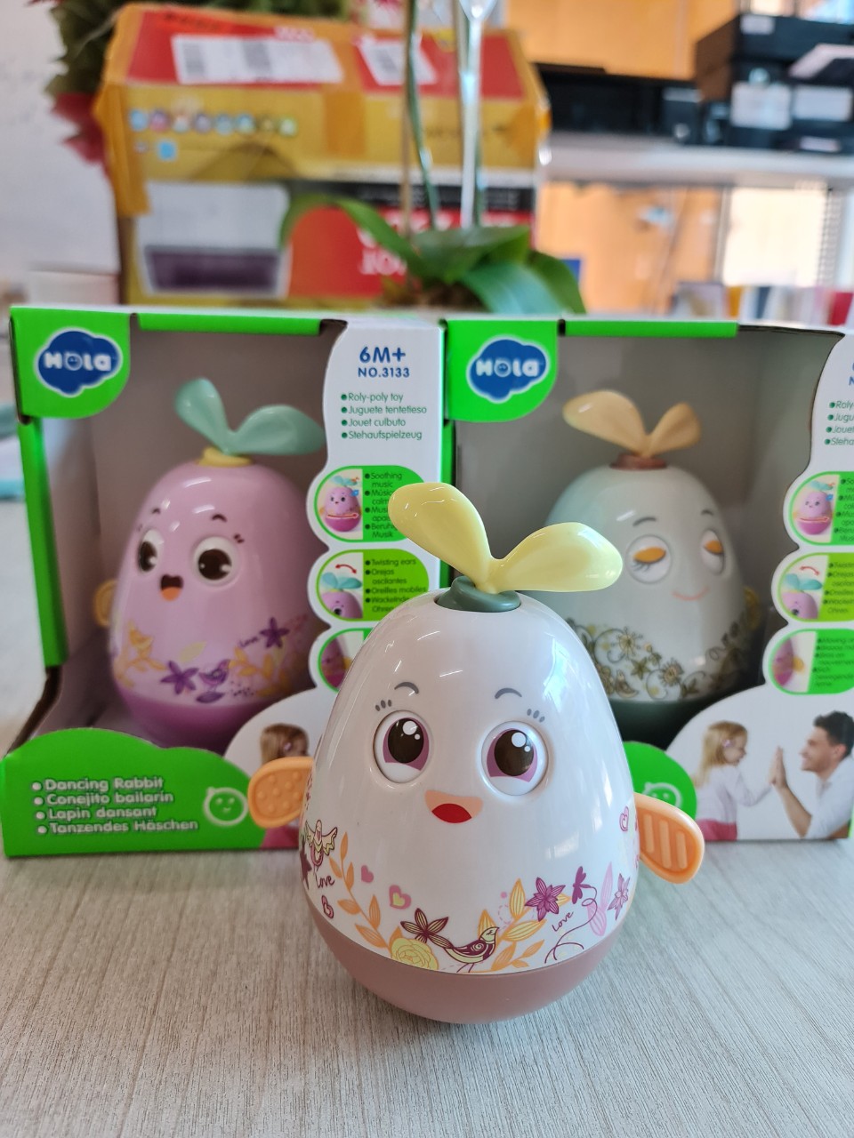 [HCM]Đồ chơi lật đật tự xoay và phát nhạc