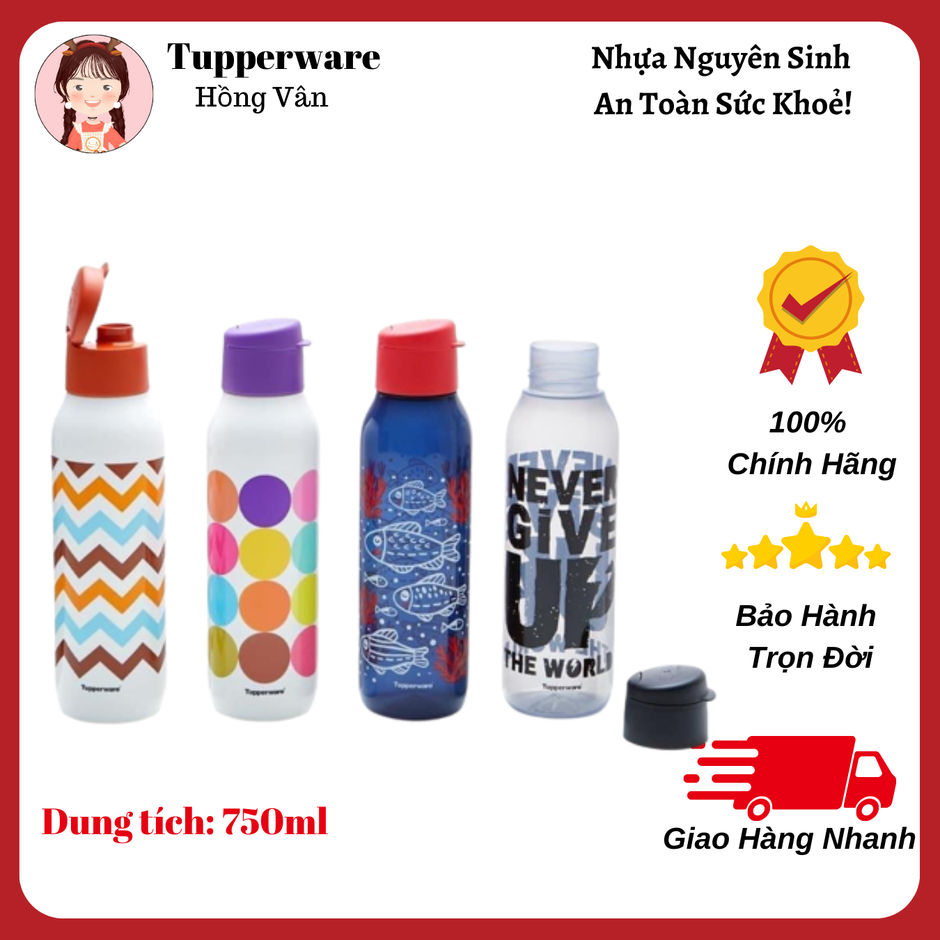Bình Nước Eco Bottle Fancy 750ml
