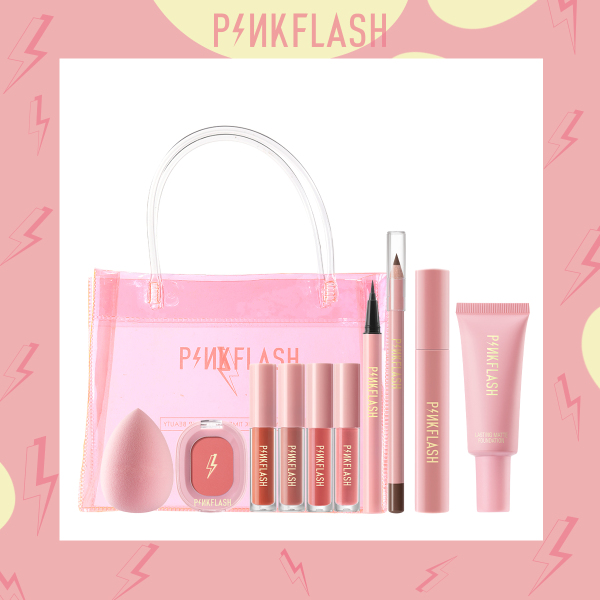 Bộ mỹ phẩm trang điểm thương hiẹu Pinkflash hoặc Focallure, mẫu ngẫu nhiên, kèm 1 túi đựng - INTL