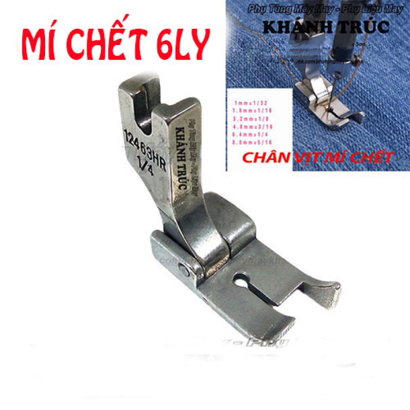 Chân vịt mí chết 6ly máy may công nghiệp 1kim