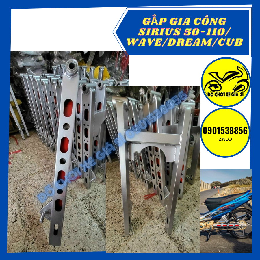 Gấp gia công sirius 50-110- wave - dream - cub - future bao cong gãy bảo hành 1 đổi 1