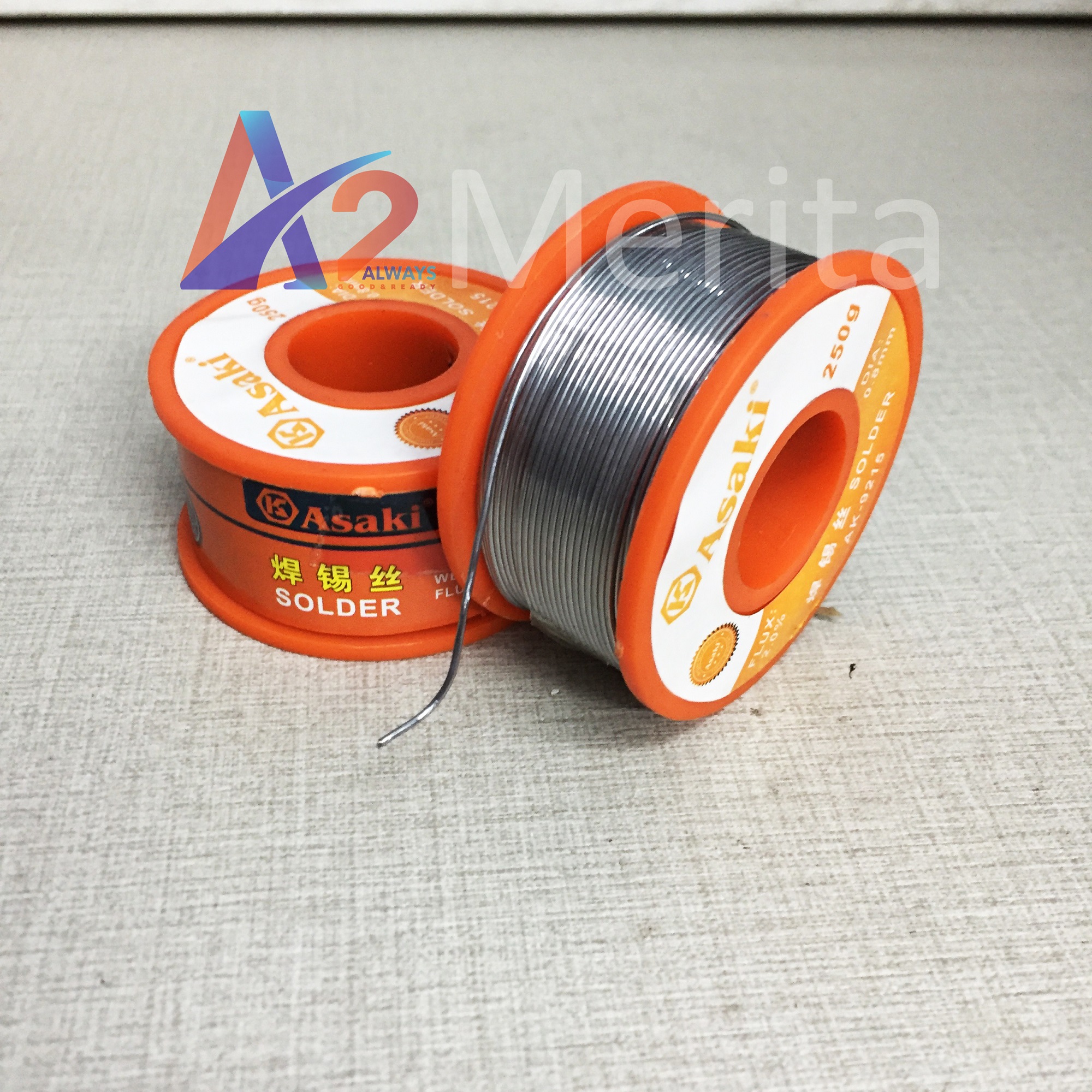 Dây chì hàn 250g/0.8mm asaki ak-9215