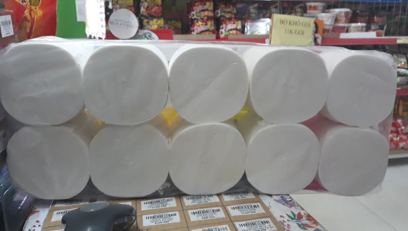 (MUA 9 TẶNG 1) Lốc 10 cuộn giấy đa năng Hoàng Long ( không lõi)