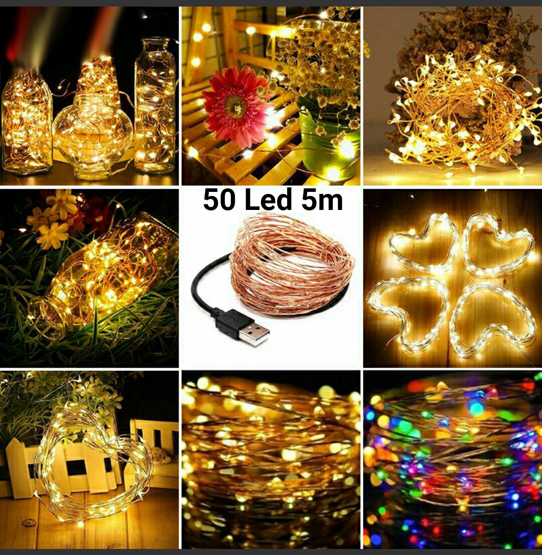 Dây Đom Đóm 50 Led Dài 5m Cổng USB