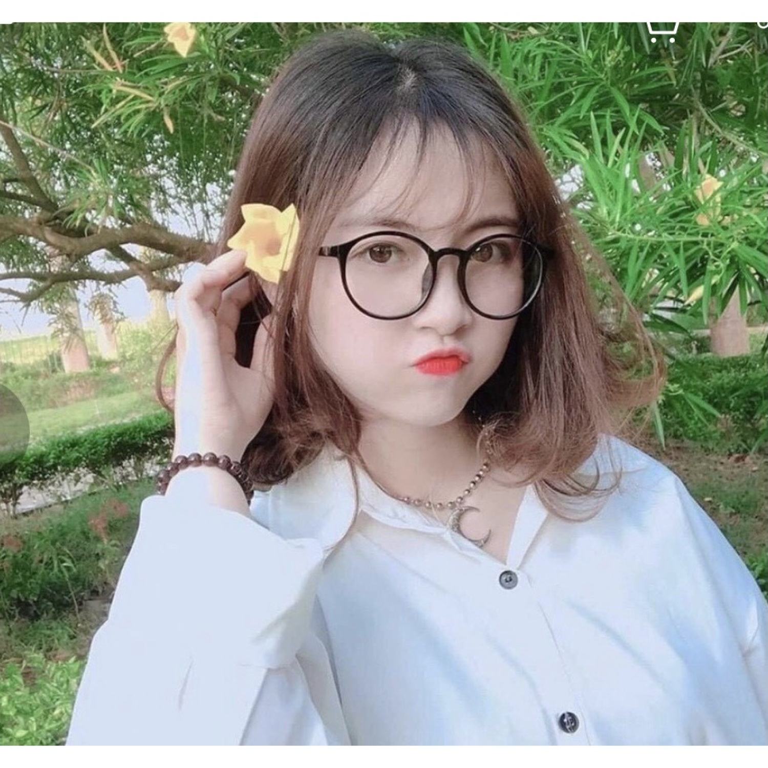 Mắt kính giả cận gọng dẻo hàn quốc