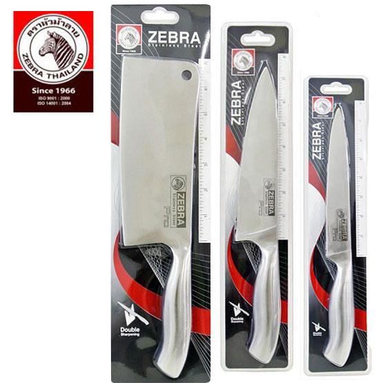 Bộ 3 Dao Đúc Nhà Bếp Inox 304 Không Gỉ Zebra Nhập Khẩu Thái Lan
