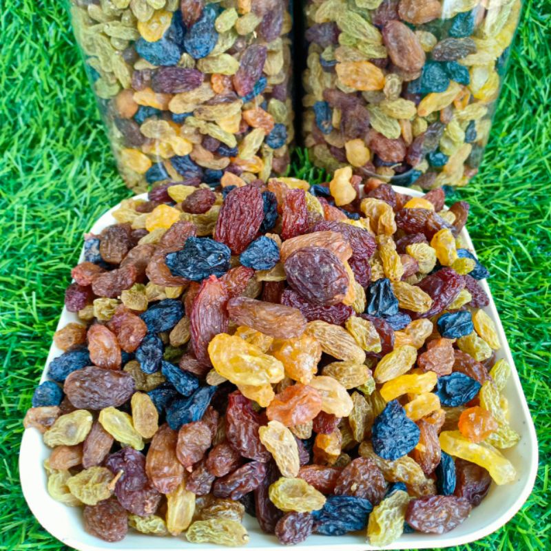 Nho Khô Mix 3 Màu Chua Ngọt 450GR [HÌNH THẬT ]