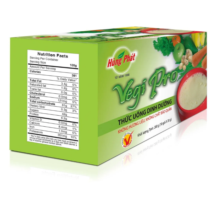 [THỨC UỐNG DINH DƯỠNG] VEGI PRO - Trà Hùng Phát