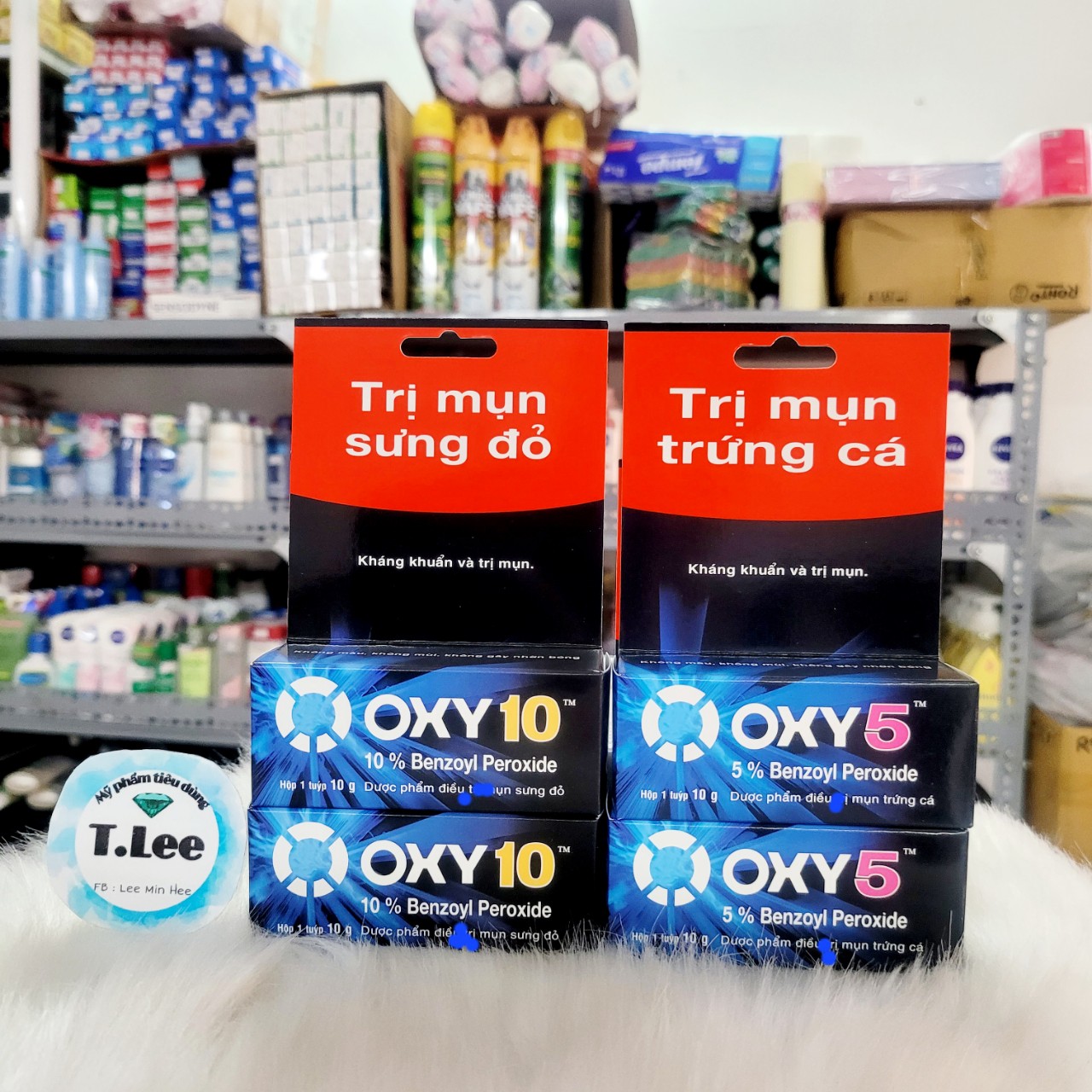 OXY 10 - Oxy 5- kem bôi mụn bọc và mụn trứng cá 10g