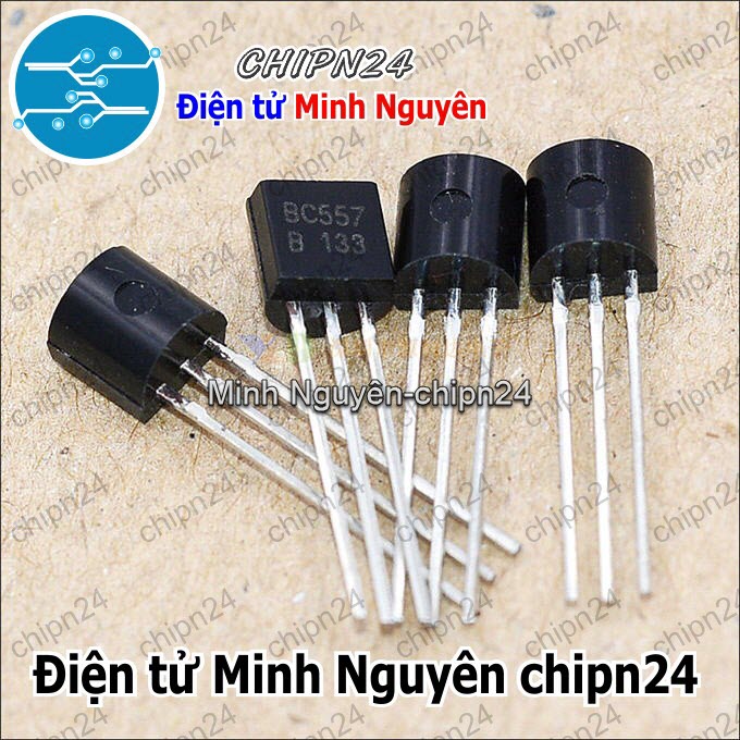 [25 con] (KT1) Transistor BC557 TO-92 PNP 100mA 45V (557) - HH003336