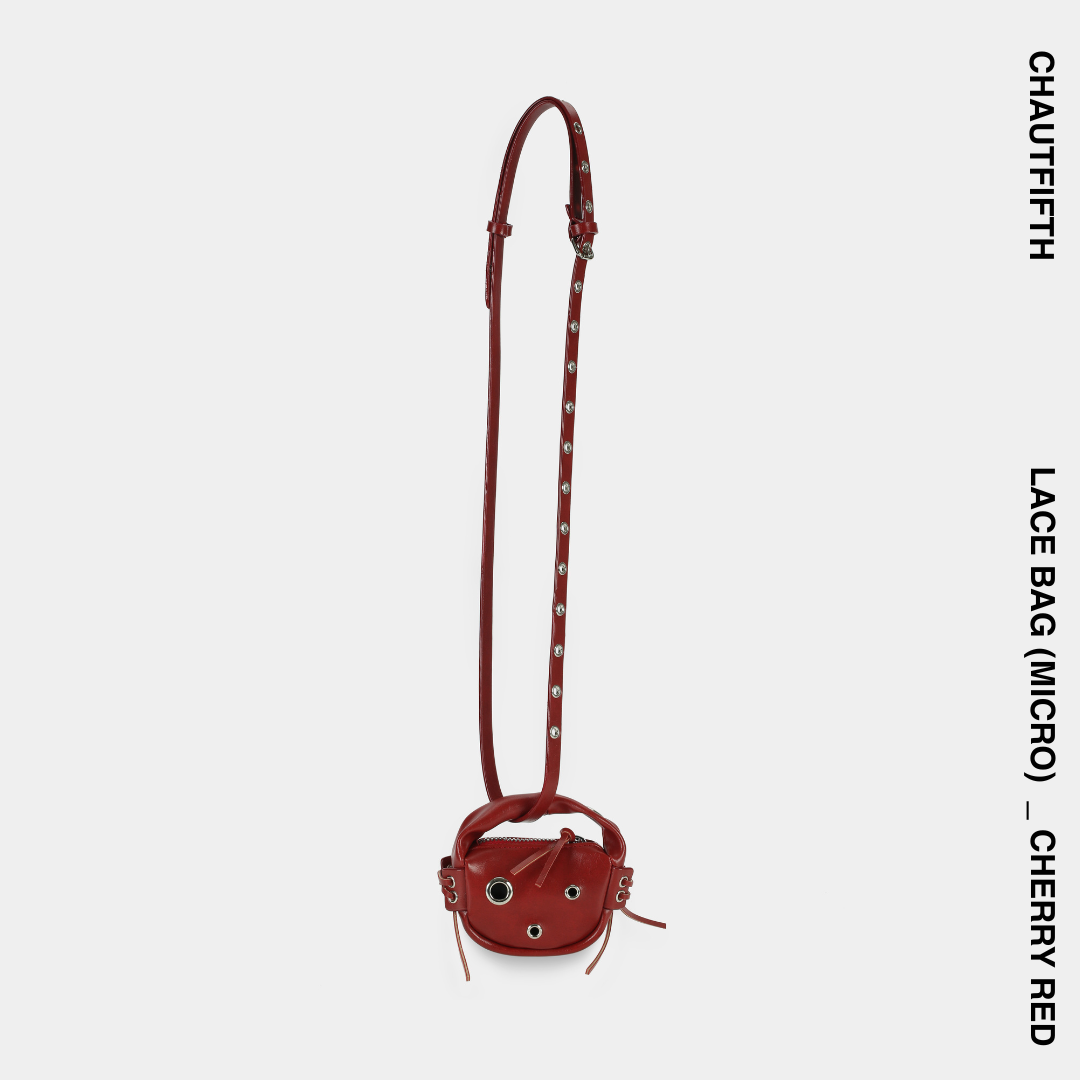 Túi xách MICRO LACE màu đỏ cherry - CHAUTFIFTH
