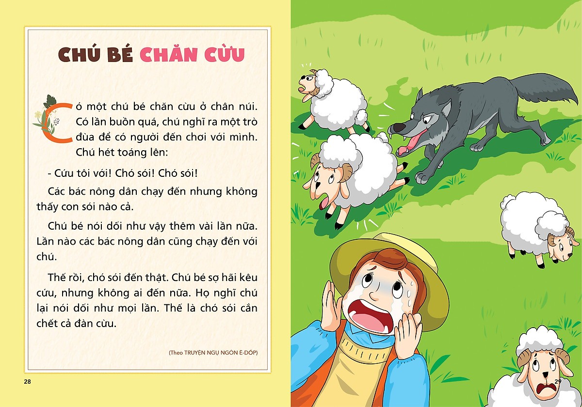 Sách Truyện Ngụ Ngôn Cho Bé Tập Đọc