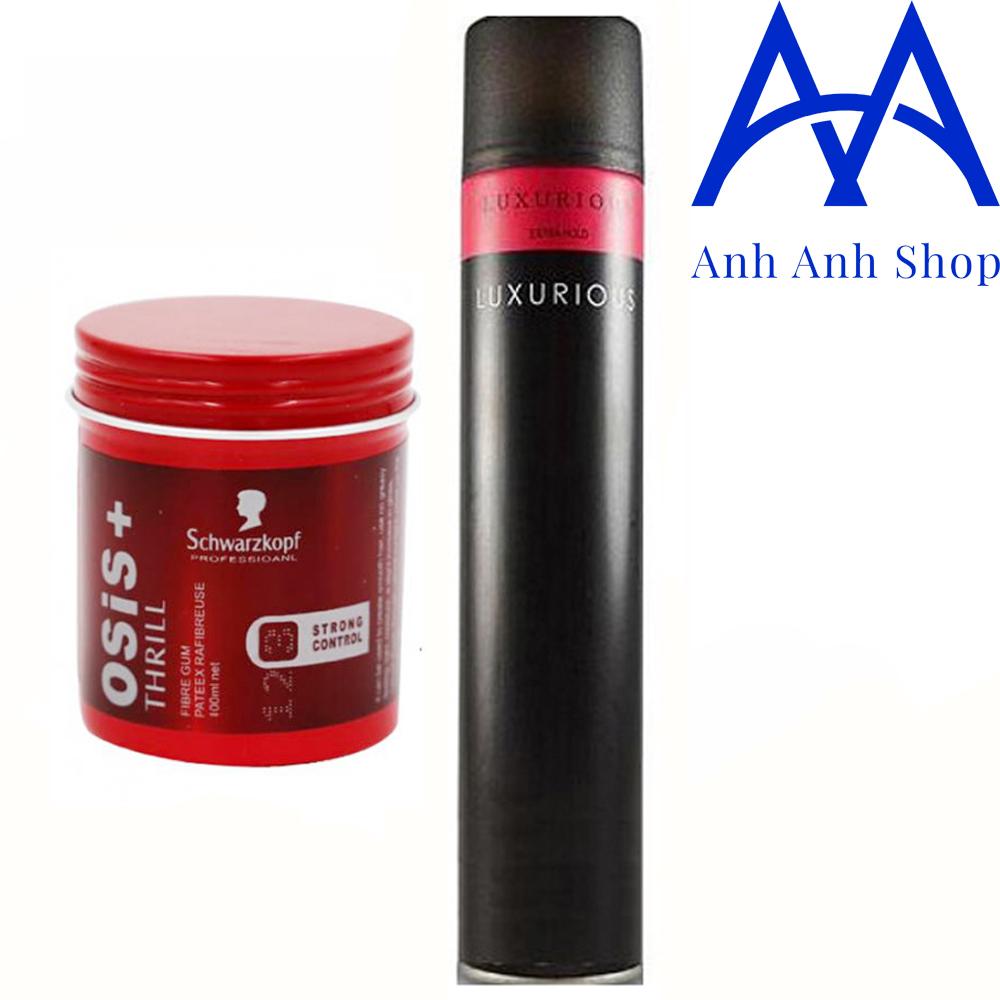 Combo Gôm luxurious và Sáp osis Tạo Kiểu Tóc
