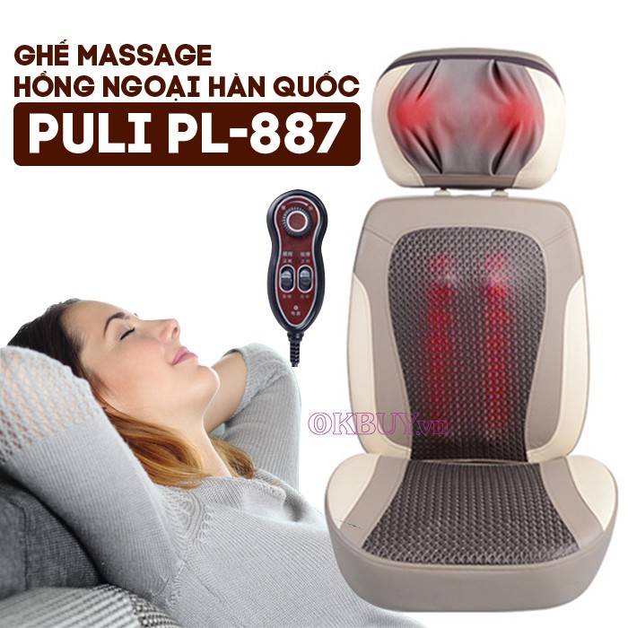 [HCM]Ghế Massage Hồng Ngoại Cao Cấp Puli PL-887