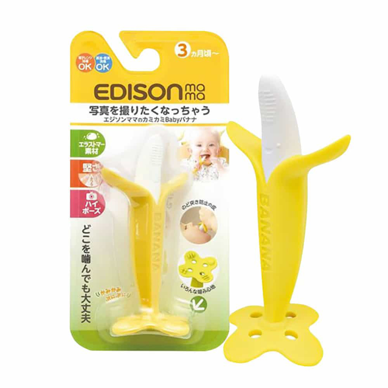 Gặm nướu (cắn răng) Edison cho bé hình chuối - Hàng nội địa Nhật