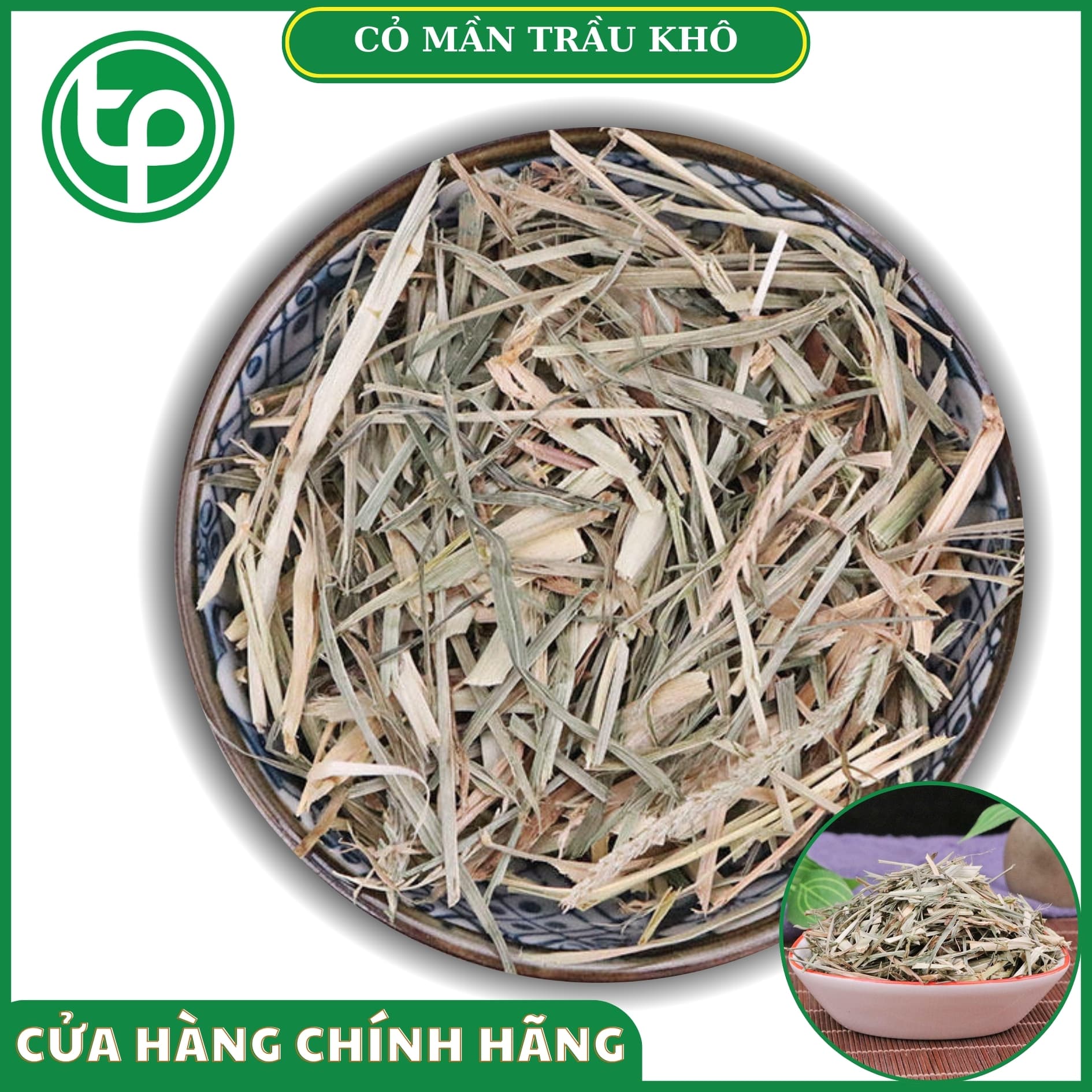 Cỏ mần trầu sấy khô Tấn Phát ( 1kg )