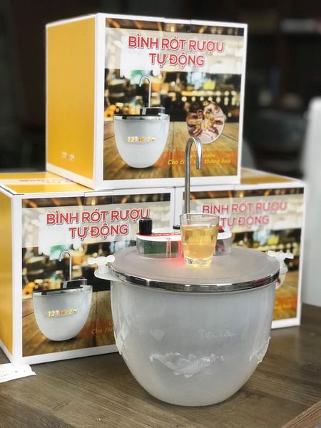 Máy Rót Rượu Tự Động Thông Minh, Bình  Thông Minh