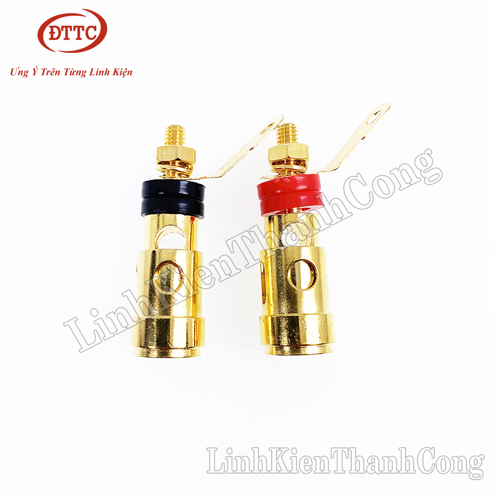 Jack Loa Dạng Nhấn 4mm (Đỏ + Đen)