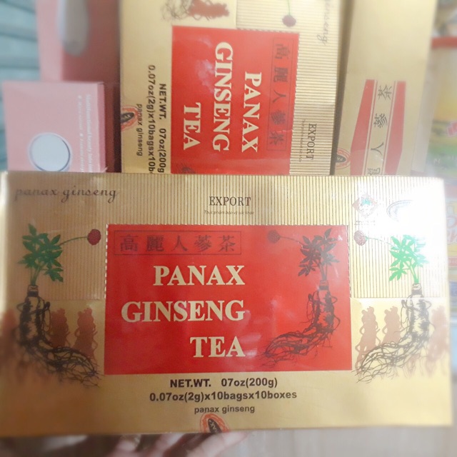 Trà sâm HQ Panax  Ginseng tea HỘP 100 gói