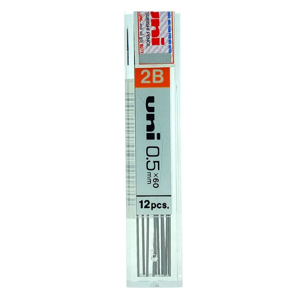 RUỘT BÚT CHÌ KIM UNI 0.5MM 2B UL-1405 (ỐNG 12 RUỘT)