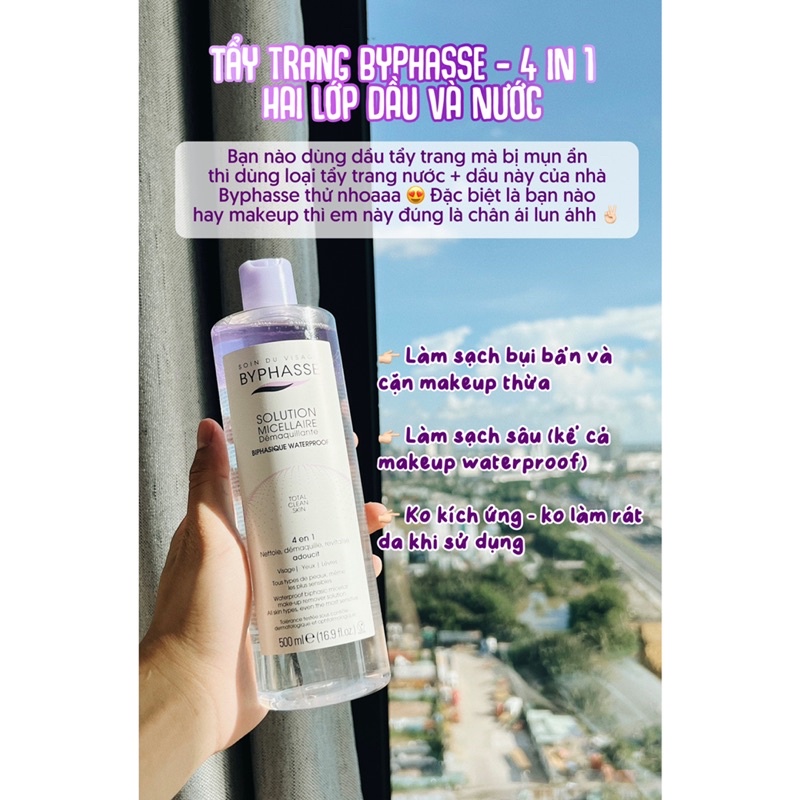 Nước Tẩy Trang Byphasse Solution Micellaire (500ml)