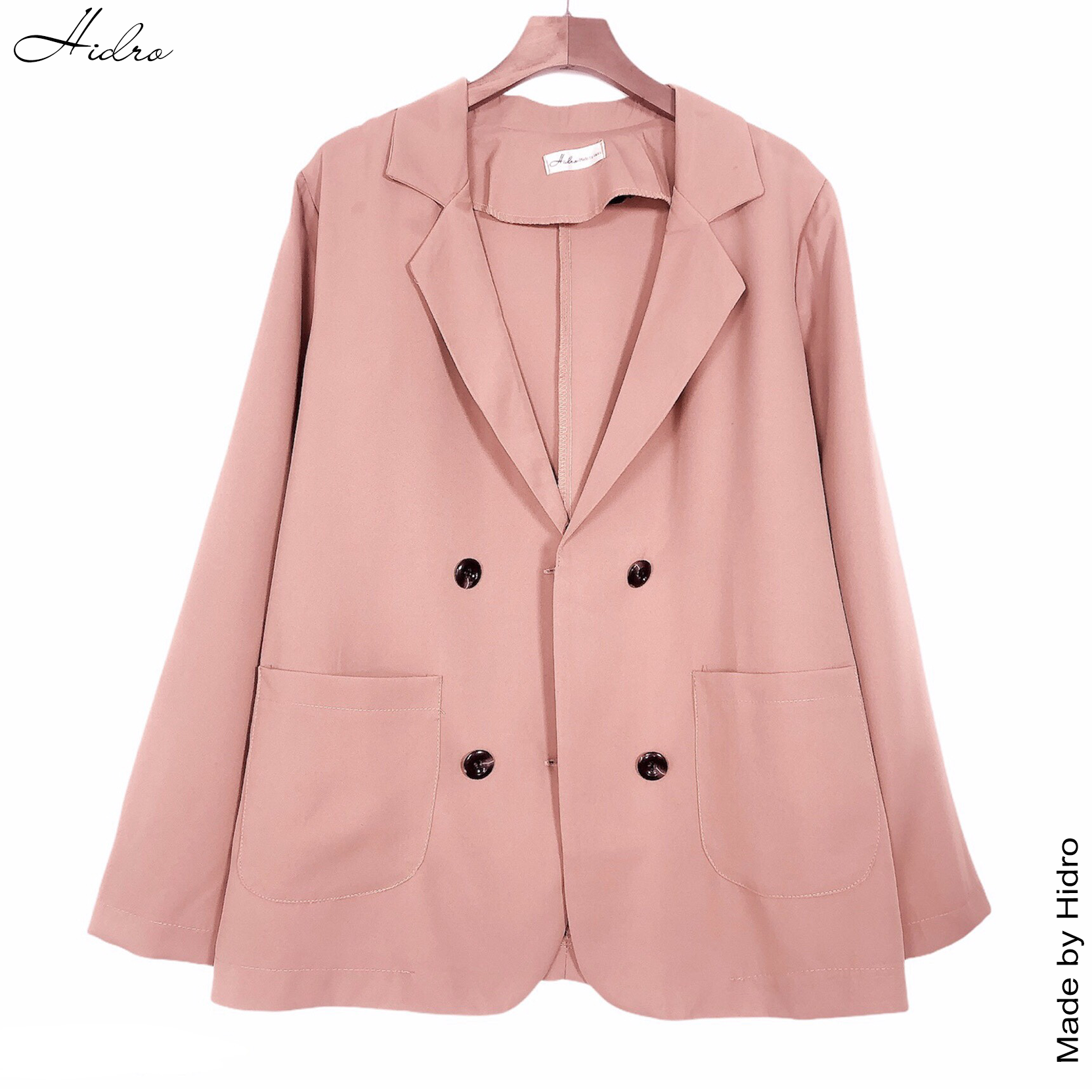 HIDRO Áo khoác blazer nữ 4 cúc
