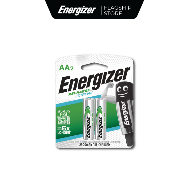 Pin Sạc AA Energizer 2300mAh - Vỉ 2 Viên
