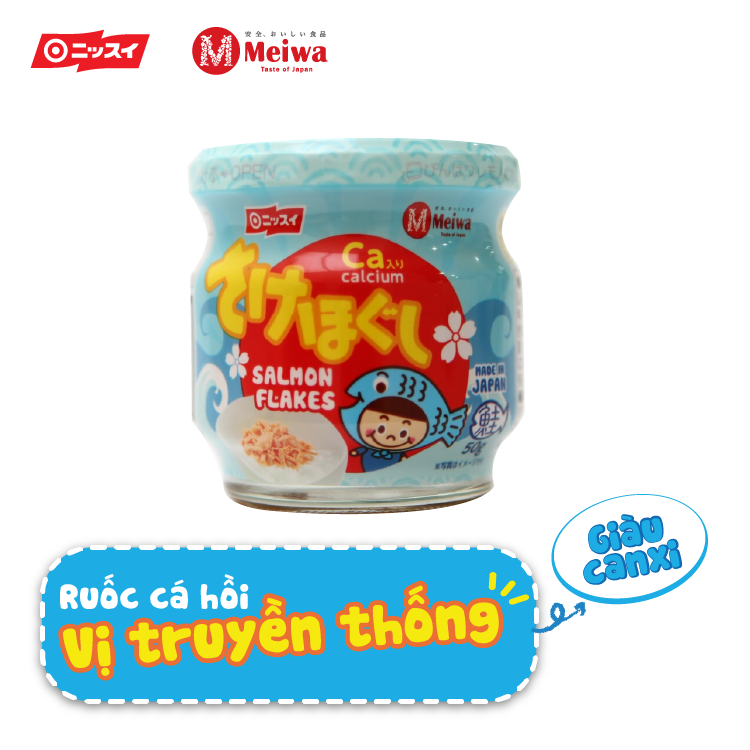 Ruốc cá hồi Meiwa cho bé và gia đình vị nguyên bản date T3 23