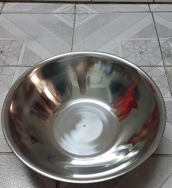 [HCM]Combo 5 cái thau inox từ 32cm đến 45cm