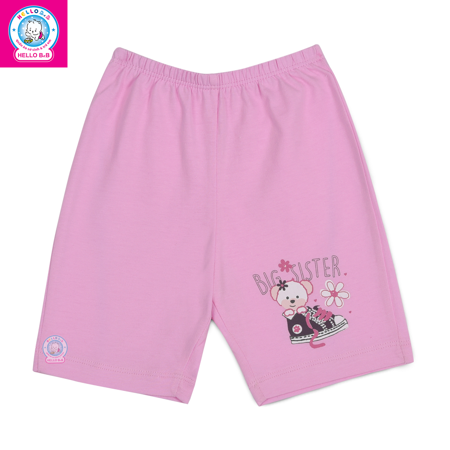 QUẦN LỬNG MÀU IN BÉ GÁI 1192- HELLO BnB