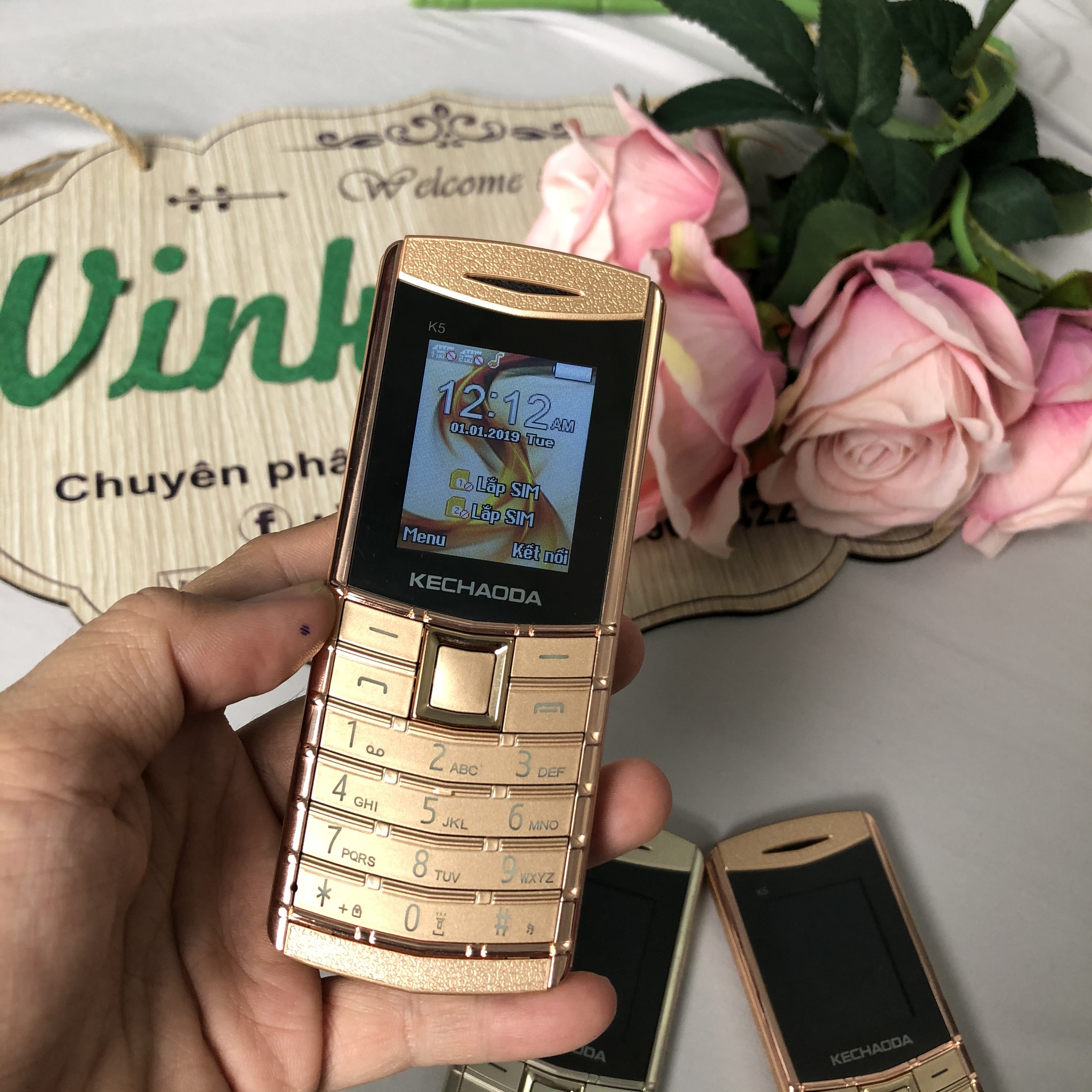 Điện Thoại Kechaoda K5 2 sim siêu mỏng - Bảo hành 12 tháng