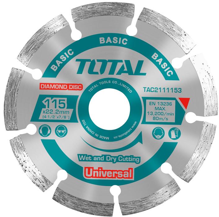 115x22mm đĩa cắt gạch khô hợp kim total tac2111153