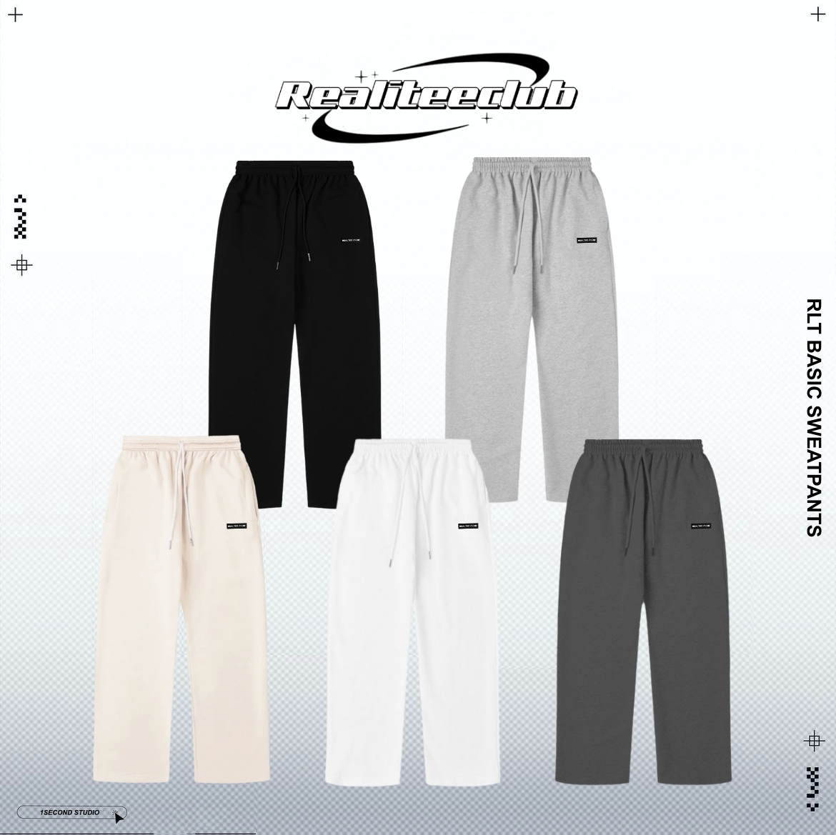 Quần Nỉ Ống Rộng Nam/ Nữ. REALITEE Basic Track Pants