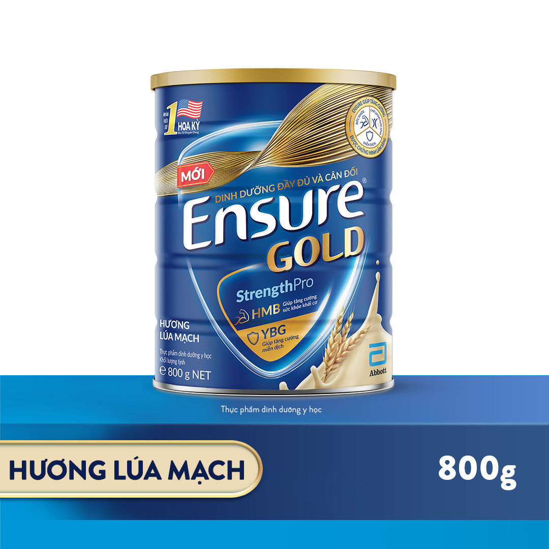 [CHỈ 20H 04-08.05 QUÀ TẶNG CHO ĐH 1500K-SLCH] Lon sữa bột Ensure Gold hương lúa mạch 800g