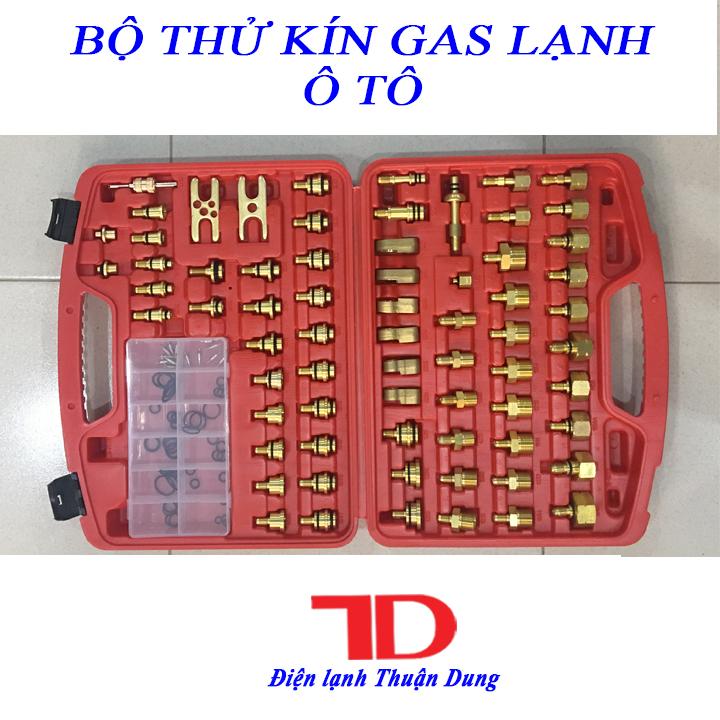 Bộ thử điều hòa ô tô bằng đồng, bộ thử gas,thử gas,bộ thử kín - điện lạnh thuận dung