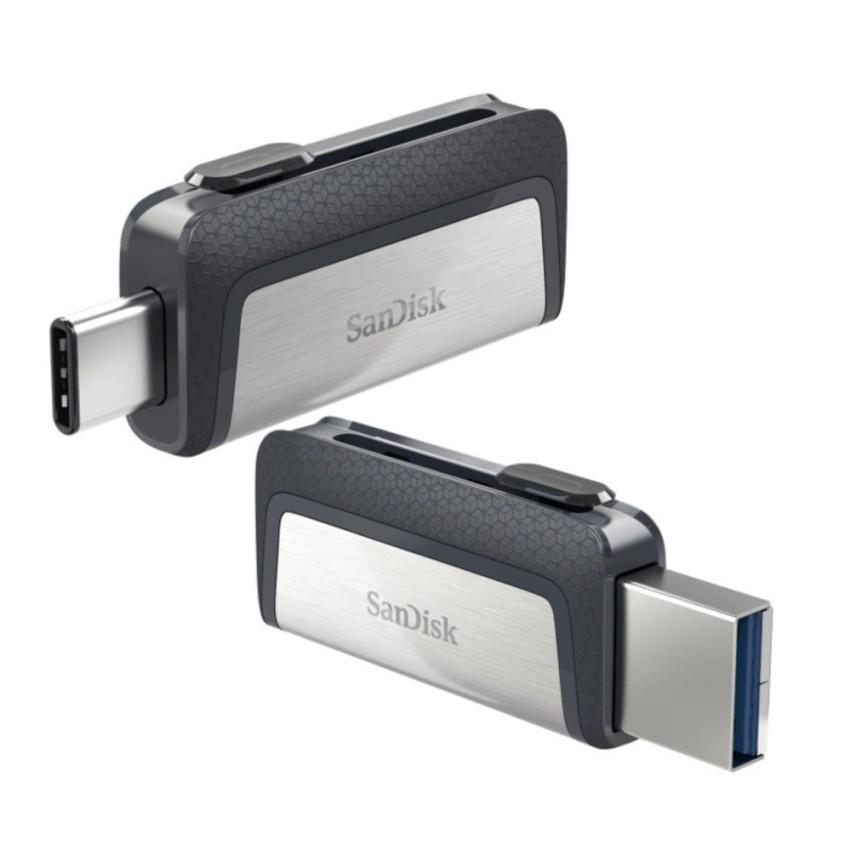 USB OTG Sandisk Ultra Dual Type-C 3.1 32GB 150MB/s (Bạc) - Nhat Tin Authorised Store