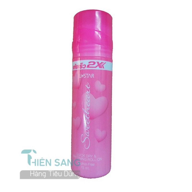 Lăn khử mùi ustar 2x Thái Lan làm trắng da 75ml