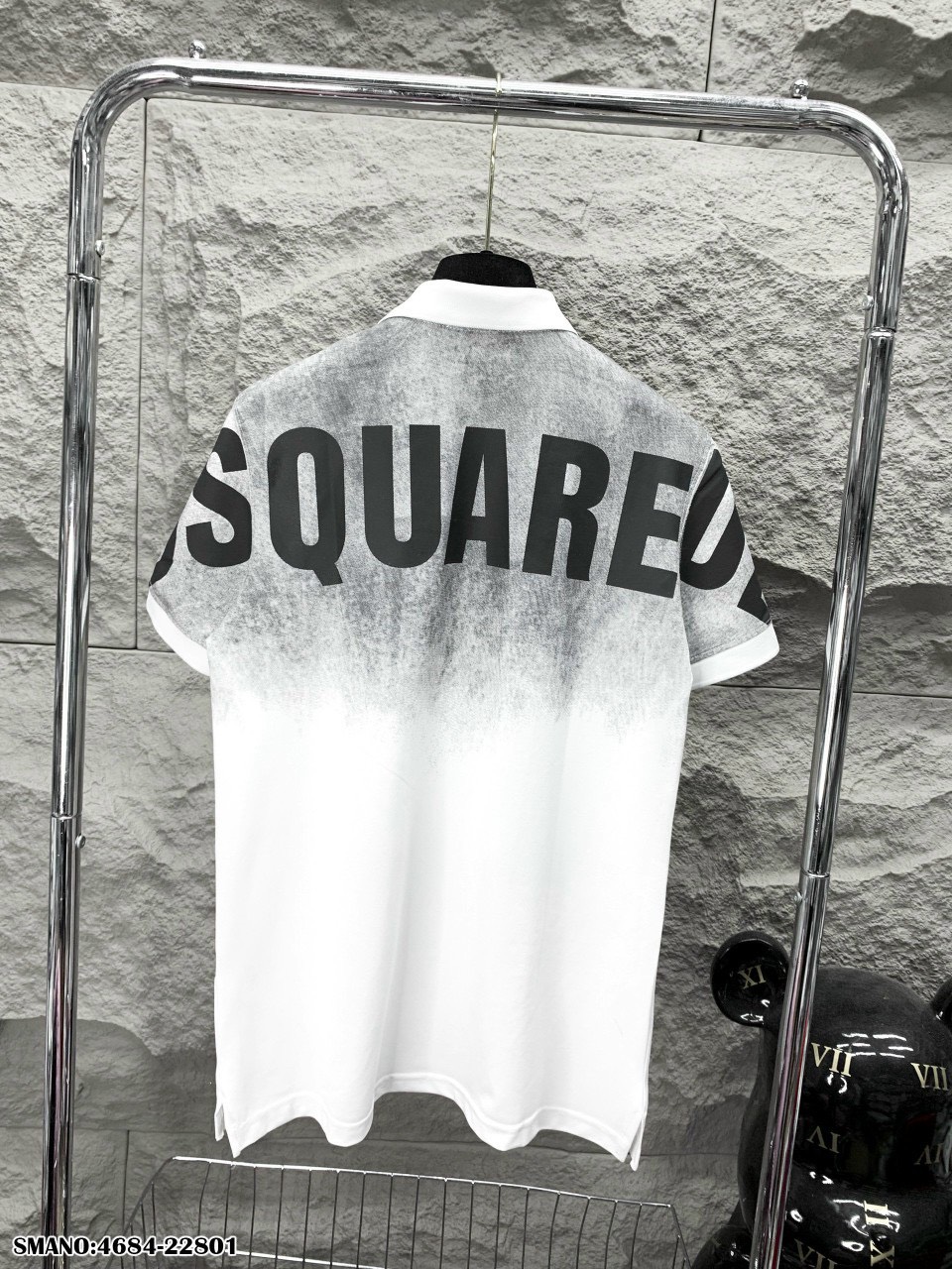 (ảnh+video) Áo thun nam cao cấp áo polo men DSQ wash loang màu chuẩn đẹp thêu vải mềm mịn thoáng mát như hình