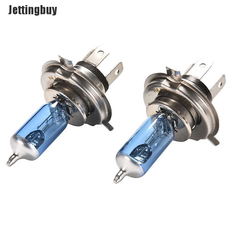 Jettingbuy 2 x Car H4 HID Xenon Halogen White Headlight 12V 60/55W Halogen Bulb Lamp Light