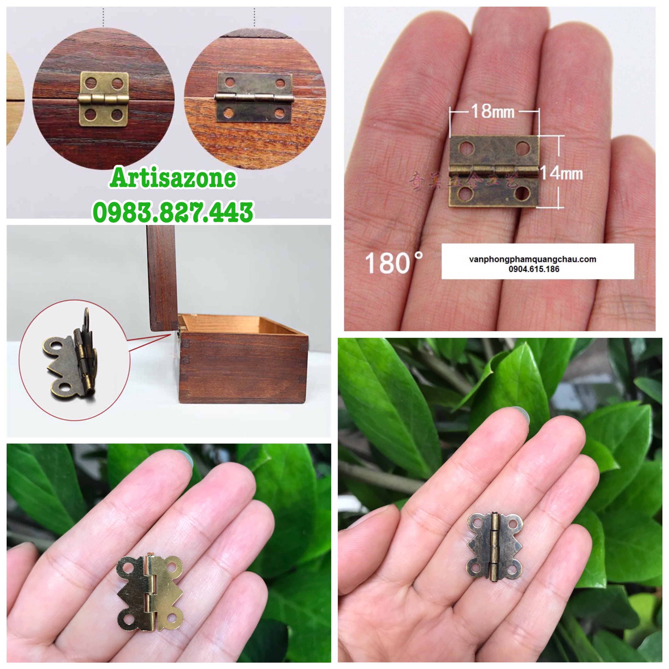 Bản lề mini handmade - Set 10 chiếc